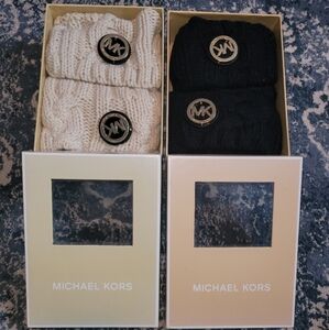 2pk MK Knit Boot Socks Michael Kors